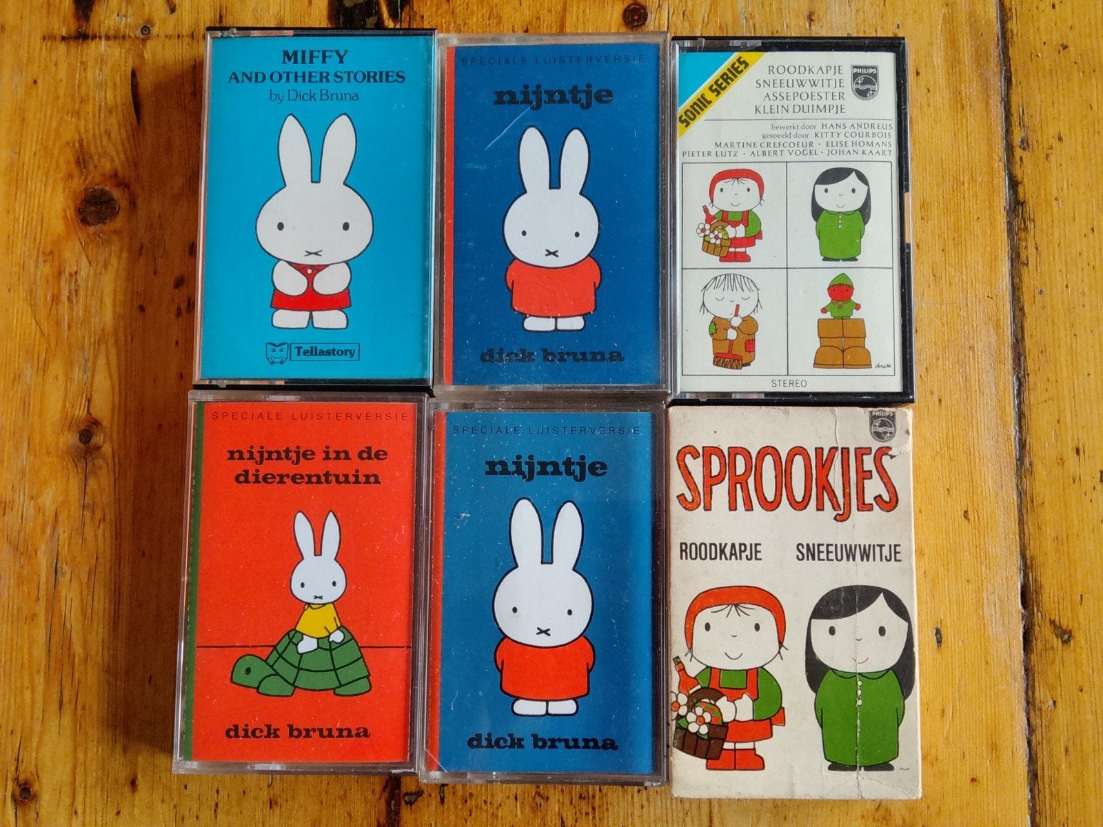 Jaren '70. Nijntje / Dick Bruna Luistercassettes (6 stuks), Cd's en Dvd's, Ophalen of Verzenden, Gebruikt, Luisterboek, Tot 2 jaar