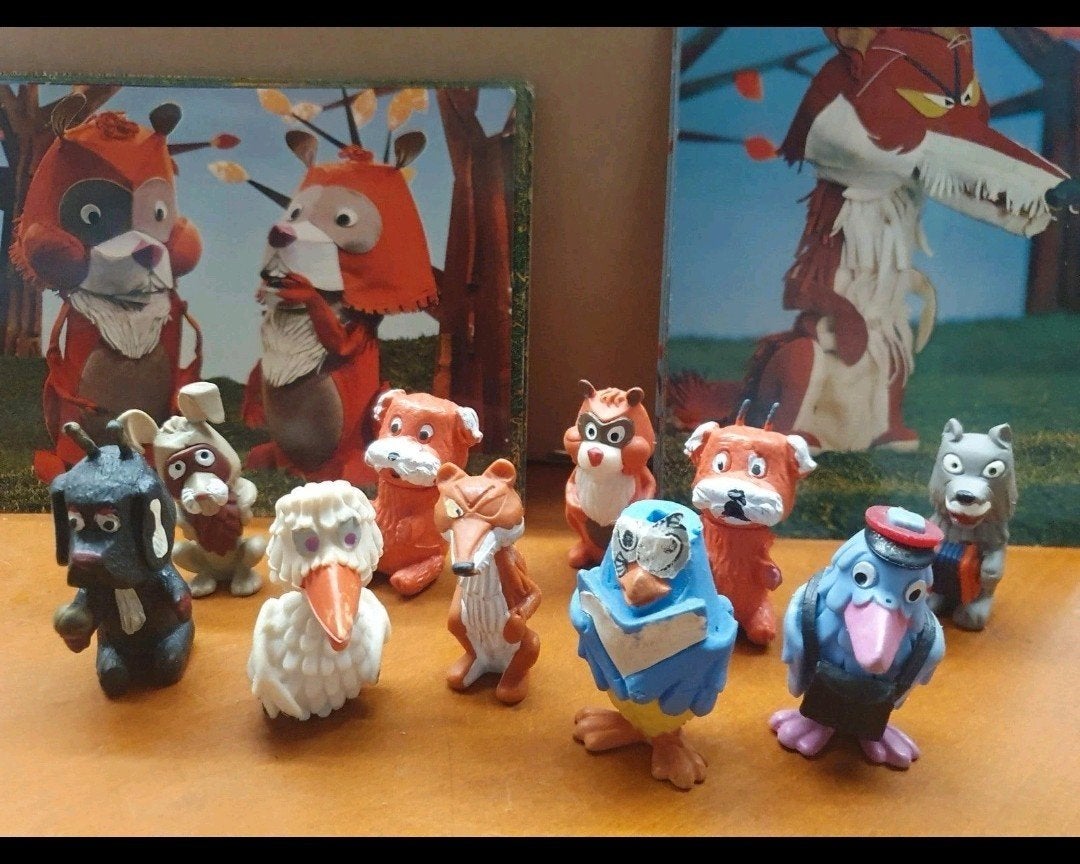 Fabeltjeskrant Verzameling: 10 Poppetjes & 23 FINA Kaarten, Ophalen of Verzenden, Gebruikt