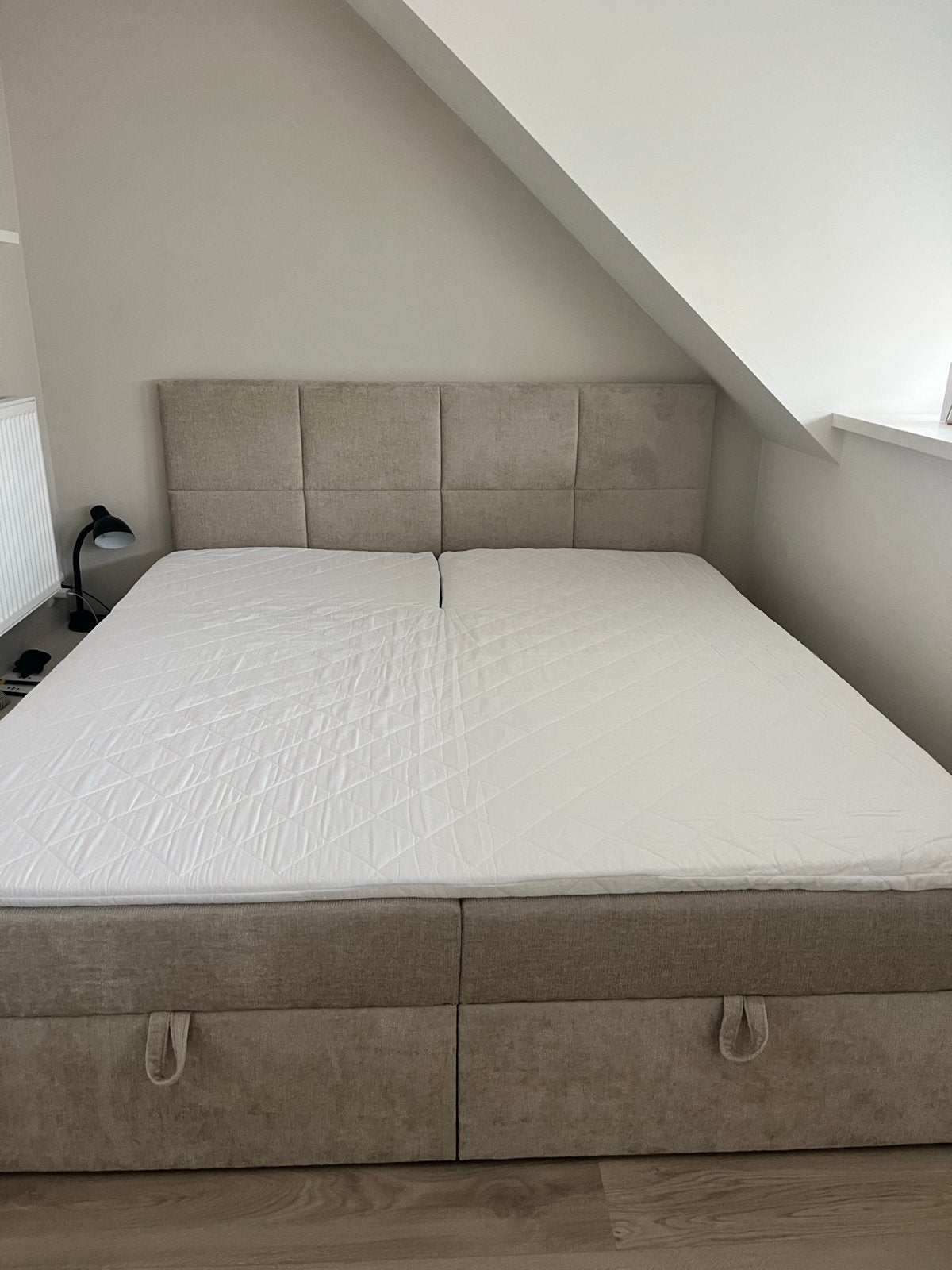 Nieuwe PU25 splittopper, Ophalen, Matras, 180 cm, 200 cm