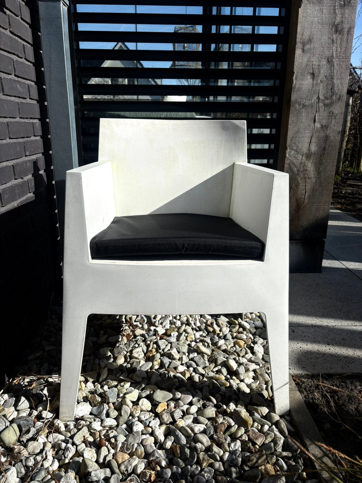 6 phillip starck ( orginele) stoelen met zitting., Tuin en Terras, Ophalen, Gebruikt, Kunststof, Stapelbaar