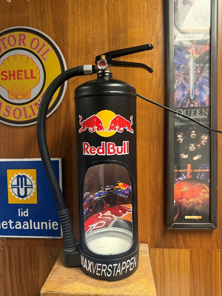 Formule 1 decoratieve brandblusser lamp, mancave, Ophalen of Verzenden, Nieuw, E14 (klein), Led-lamp