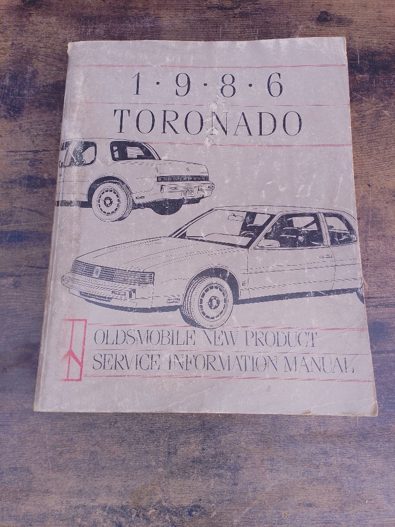 Zeer dik Dealer Werkplaatsboek Oldsmobile Toronado 1986, Verzenden, Gelezen, Overige merken