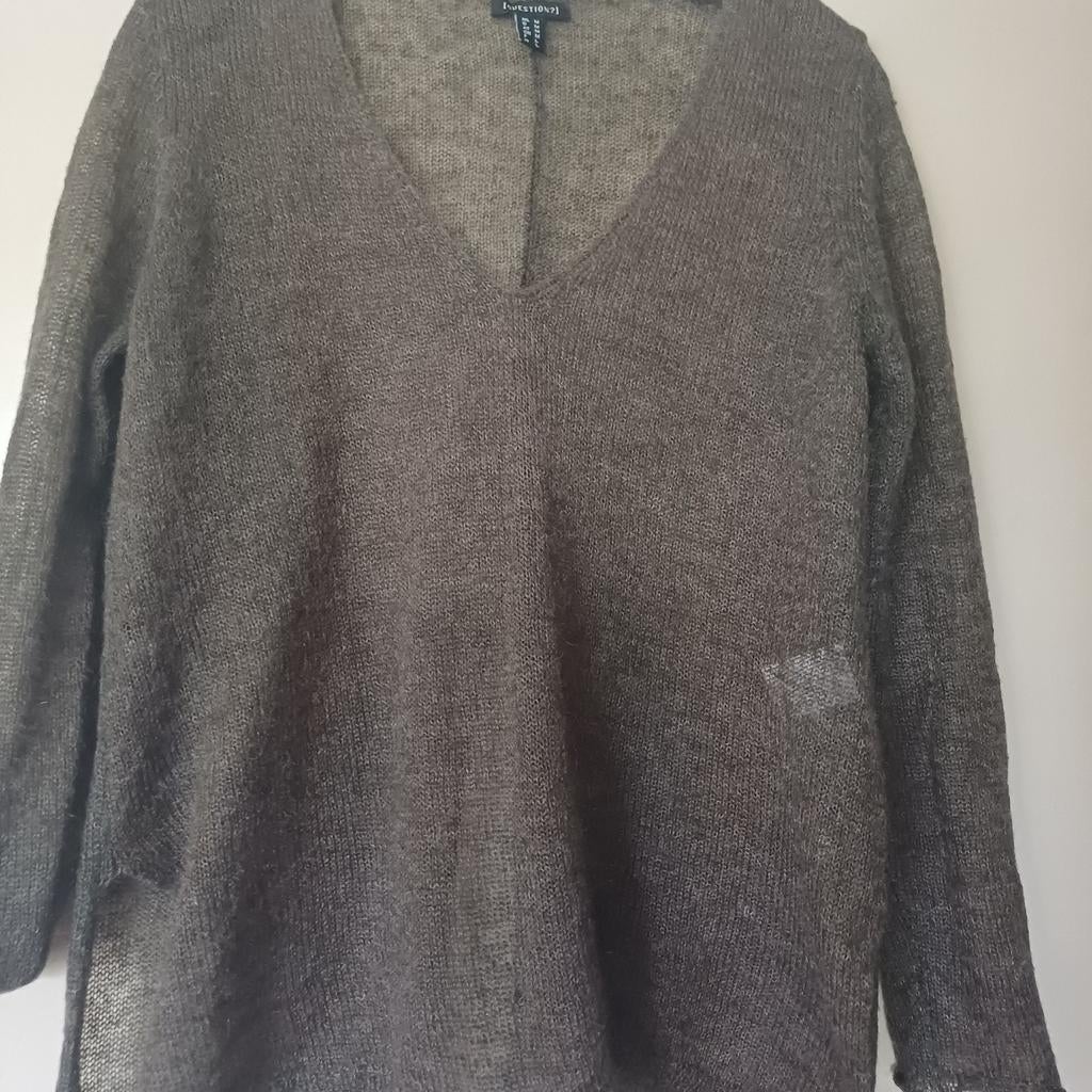 Forever 21 Mohair Blend Trui - Maat l, Maat 42/44 (L), Ophalen of Verzenden, Forever 21, Grijs