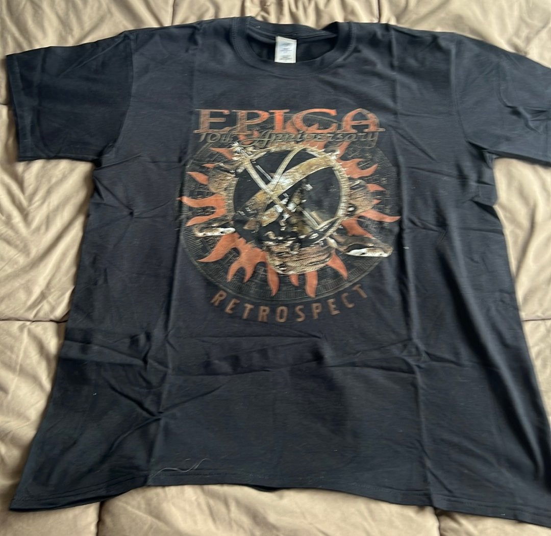 EPICA 10 th Anniversary Retrospect tour shirt maat L, Ophalen of Verzenden, Zo goed als nieuw, Kleding