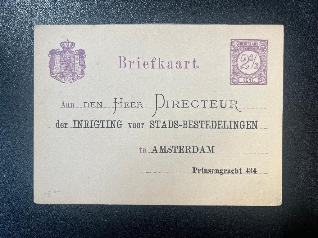 Particulier bedrukte briefkaart Geuzendam 14, ongebruikt, Postzegels en Munten, Verzenden, Briefkaart
