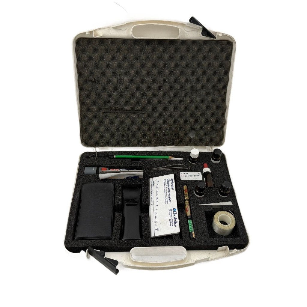 Setje voor Inspectie glasdikte en vochtmeter | In koffer |, Dordrecht@usedproducts.nl, Ophalen of Verzenden, Zo goed als nieuw