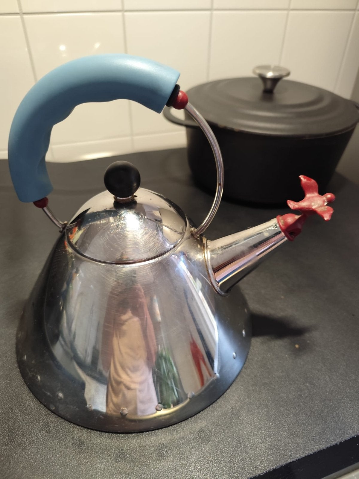 Alessi fluitketel voor gas, Ophalen of Verzenden, Zo goed als nieuw, Rvs