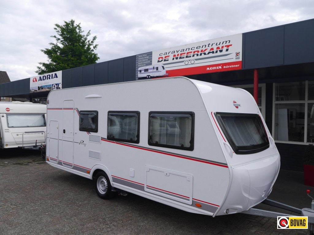 Bürstner Premio Life 490 TK stapelbedden, Caravans en Kamperen, Standaardzit, Dwarsbed, Bedrijf, 750 - 1000 kg