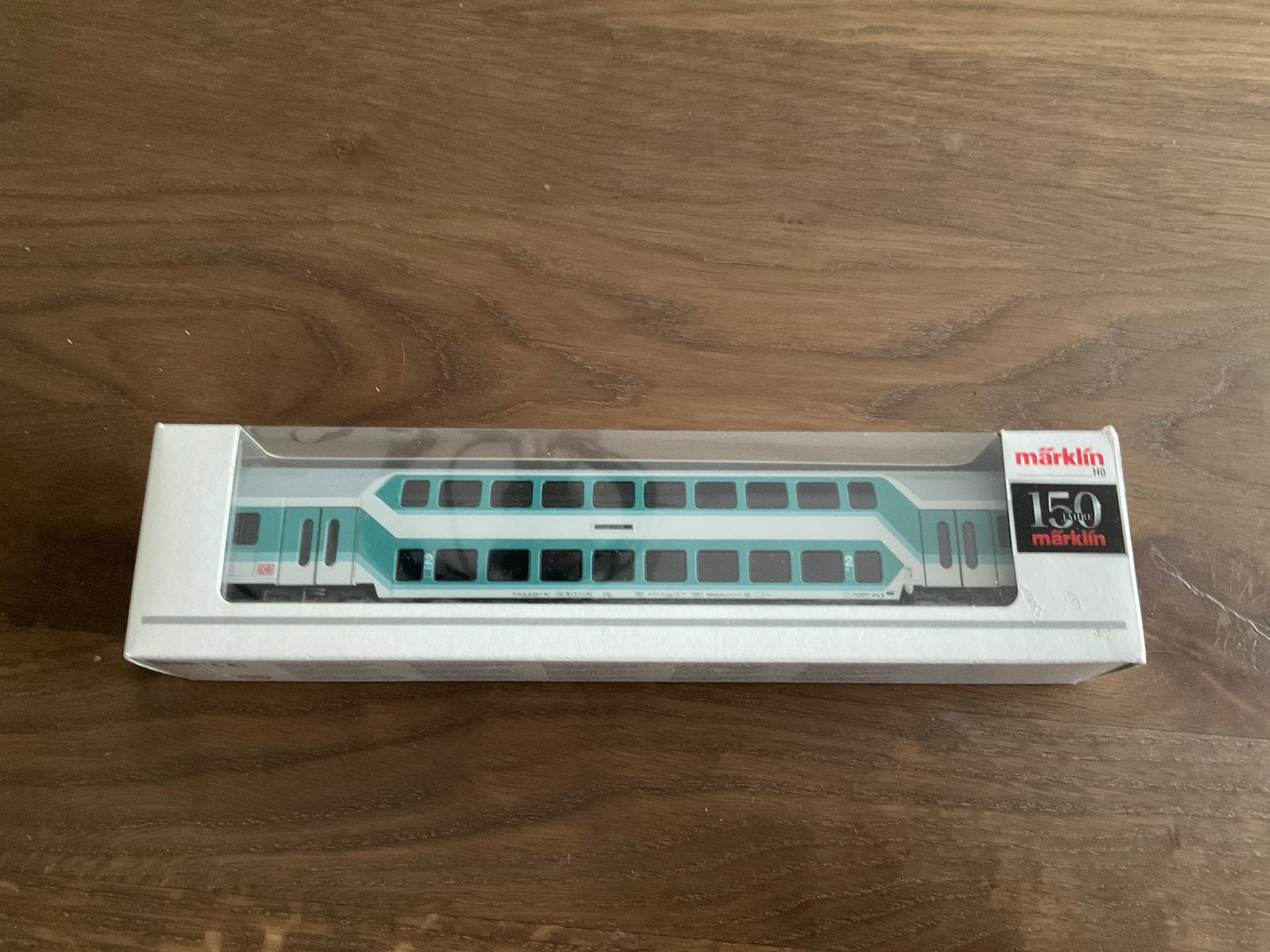Marklin 00763-01 dubbeldekker rijtuig 2e klasse DB in de ovp, Wisselstroom, Wagon, Ophalen of Verzenden, Zo goed als nieuw