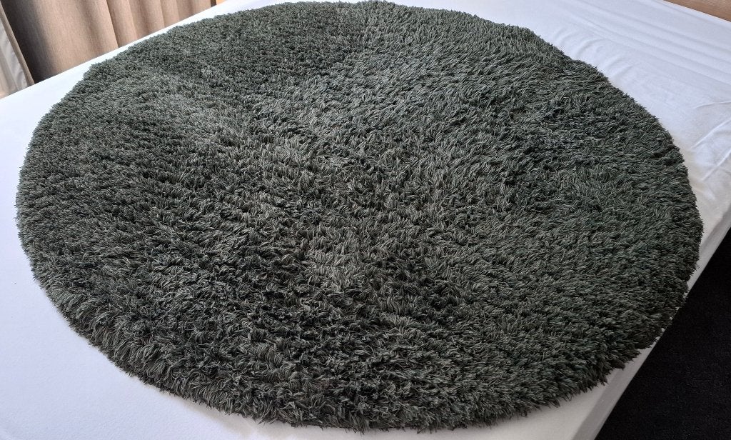 Ikea rond vloerkleed, Ophalen, 100 tot 150 cm, Zwart, Rond