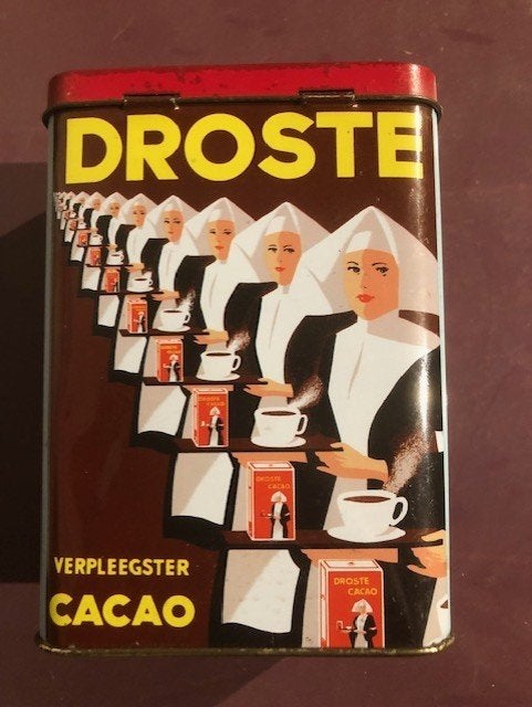 Droste blik antiek, export, Verzamelen, Blikken, Ophalen of Verzenden, Gebruikt, Overige, Droste