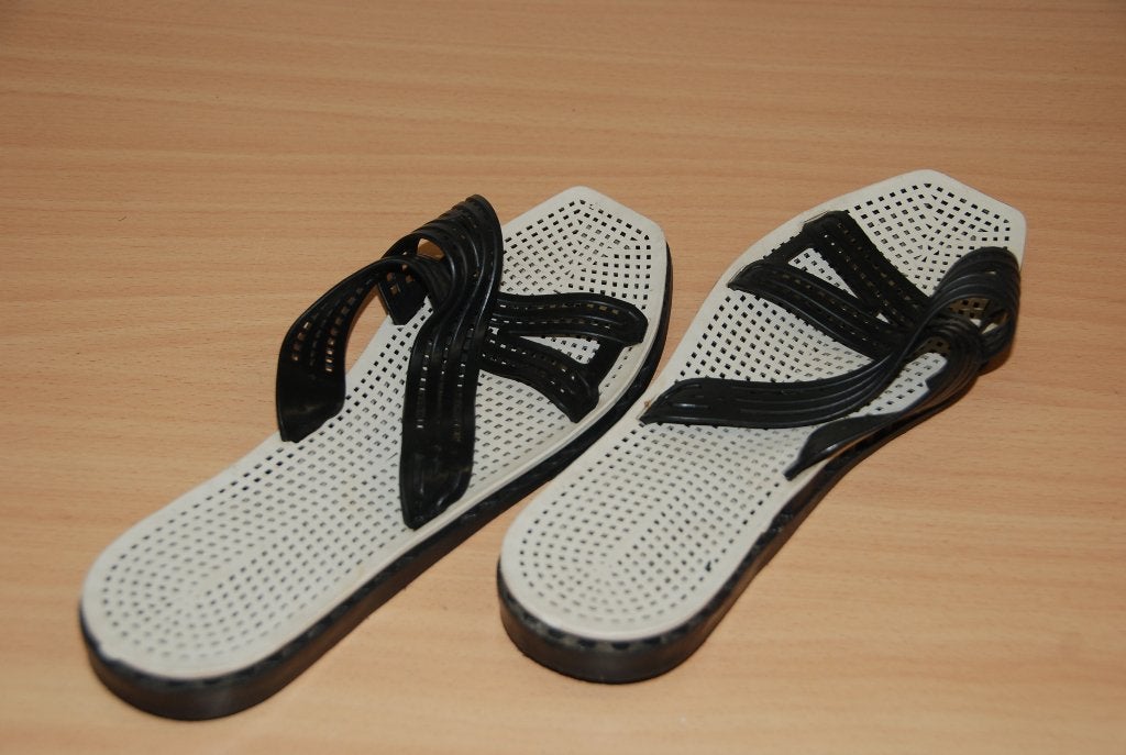 Slippers, badslippers.                Maat: 10., Slippers, Zwart, Nieuw, Ophalen of Verzenden