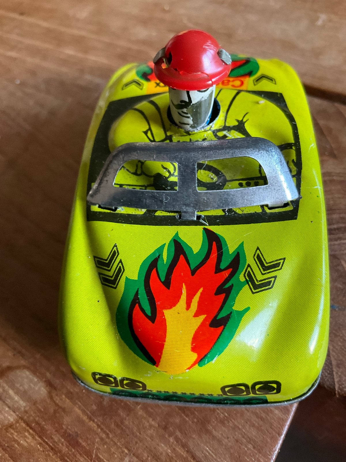 Vintage blikken raceauto  uit 1978, Ophalen of Verzenden, Gebruikt