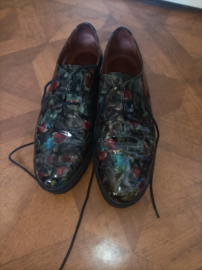 Hispanitas leren lak veterschoenen maat 40, Overige kleuren, Hispanitas, Overige typen, Ophalen of Verzenden