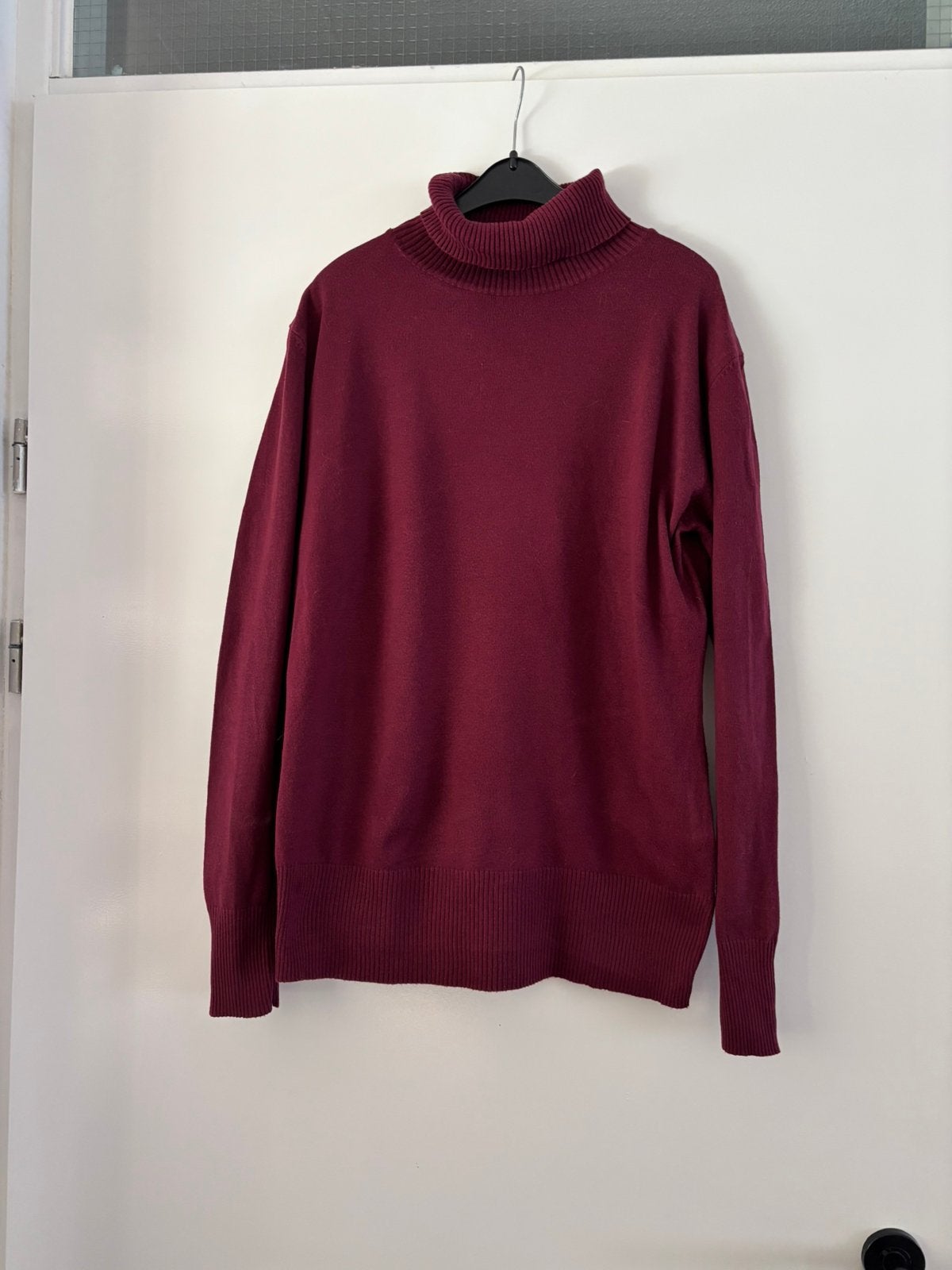 Bordeaux coltrui mt l, Ophalen of Verzenden, Zo goed als nieuw, Maat 42/44 (L), Rood