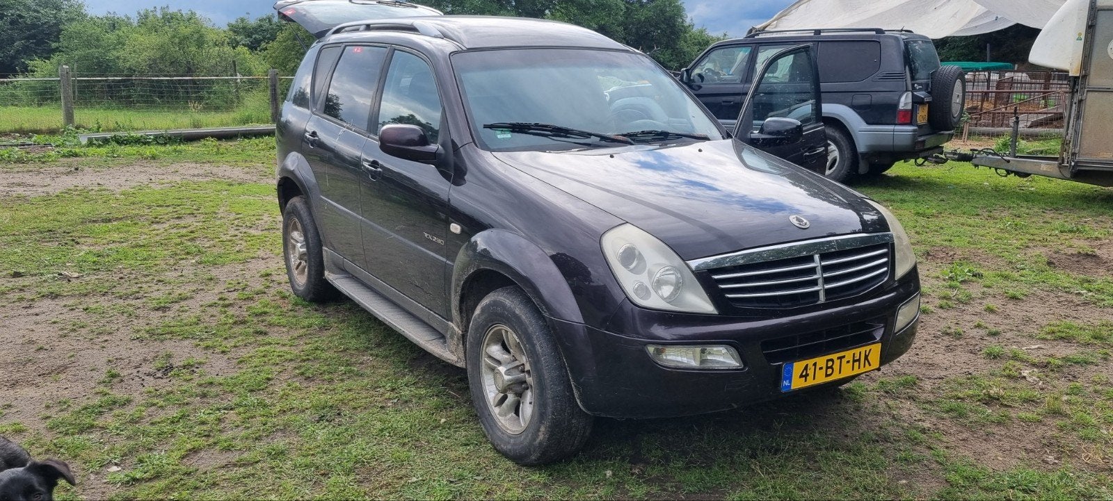 SsangYong Rexton 2.9 Rx290 HR AUT 2005, Automaat, Stof, Zwart, Origineel Nederlands