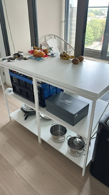 Wit keukenblok IKEA, Ophalen, 100 tot 150 cm, Wit, Zo goed als nieuw