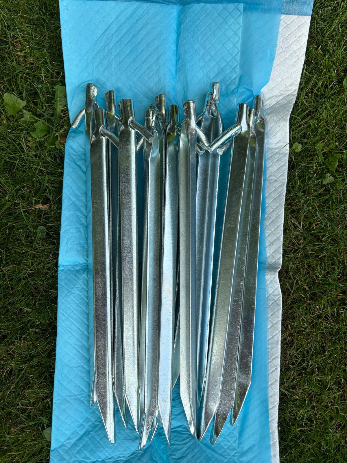 Stormband haringen - nieuw - 16 stuks - 30 cm lang, Ophalen of Verzenden, Nieuw