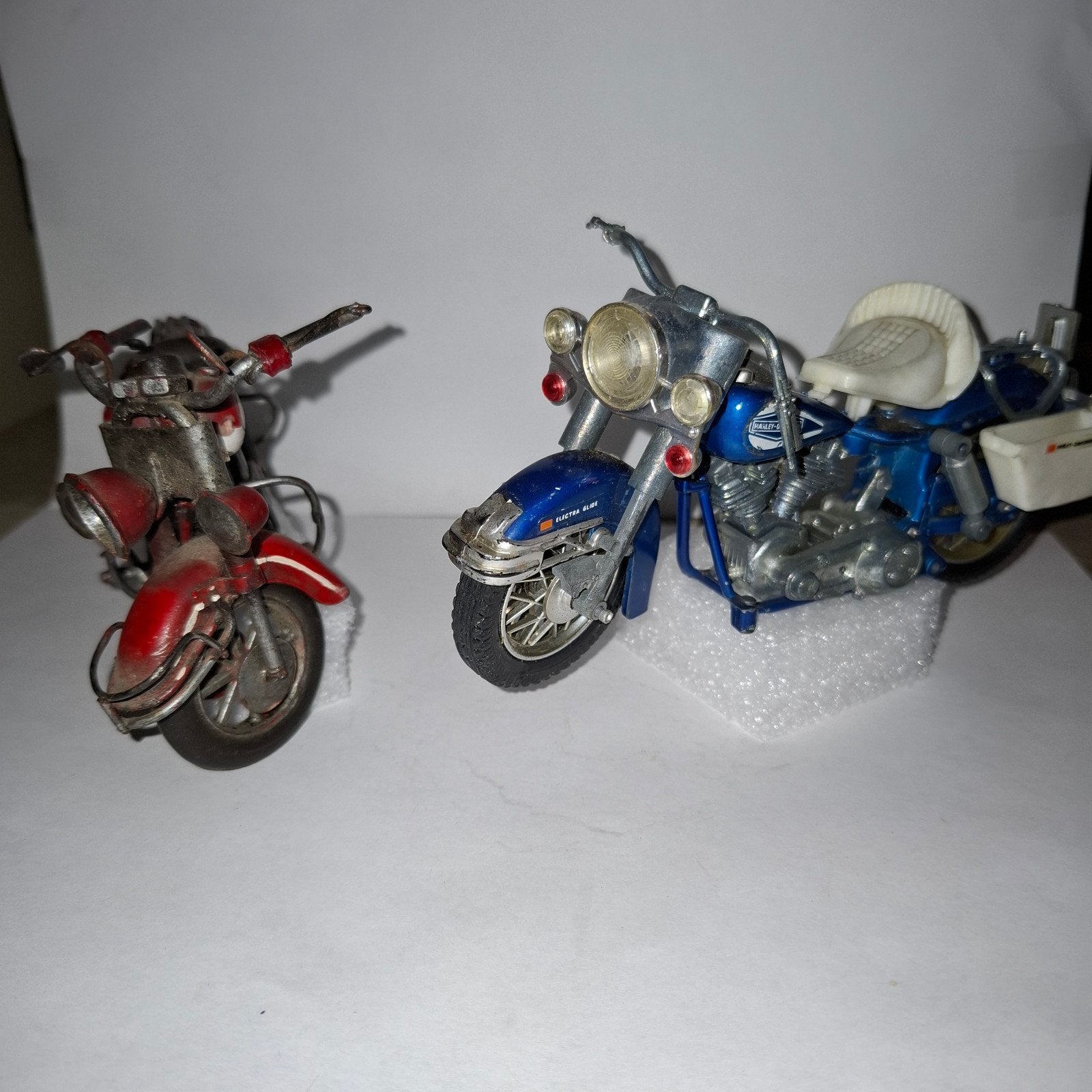 2 Polistil Harley-Davidson Motoren 1:15 - Matige Staat, Ophalen of Verzenden