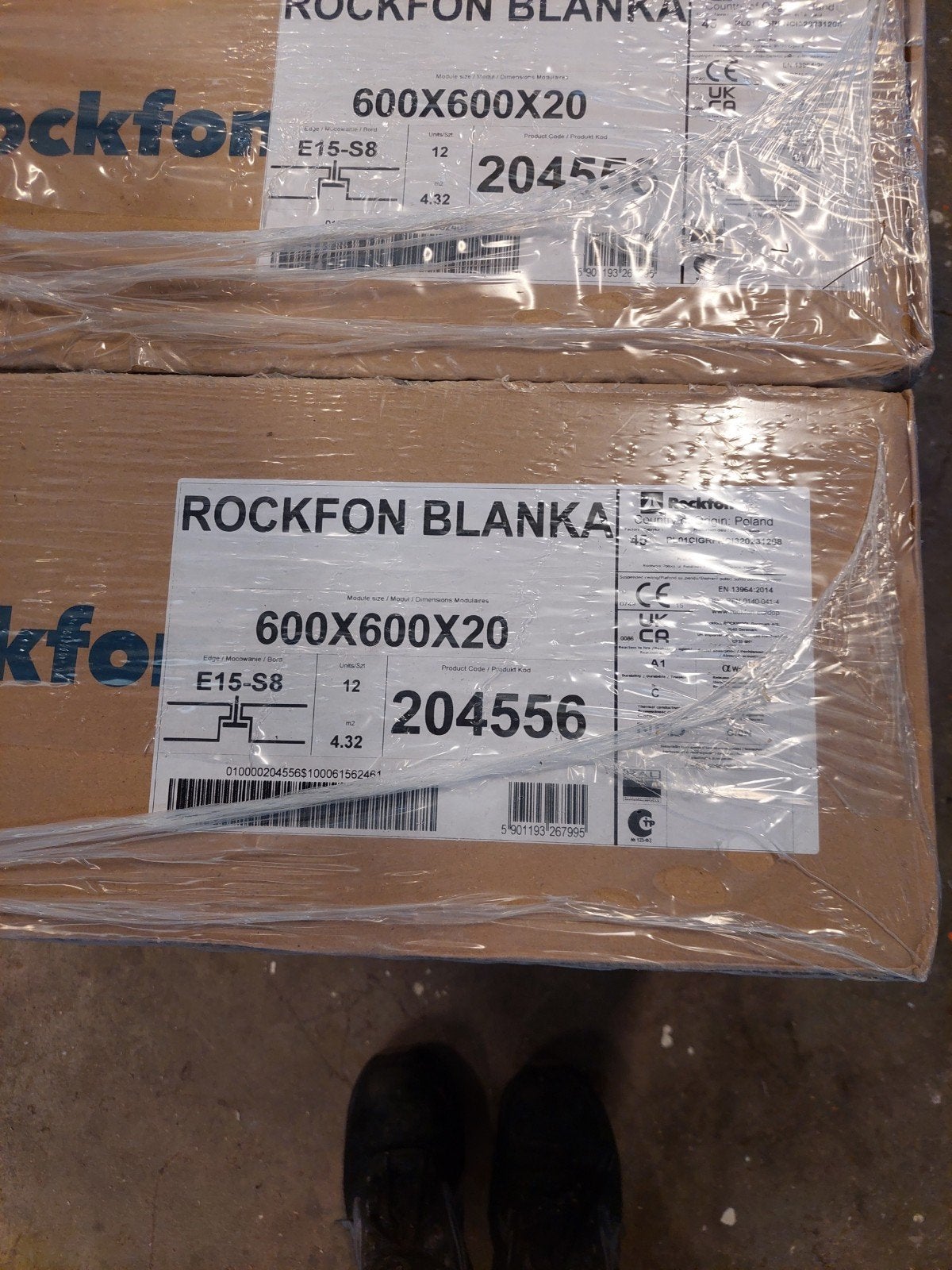 Rockfon Blanka plafondplaten 600x600x20, Ophalen, Nieuw