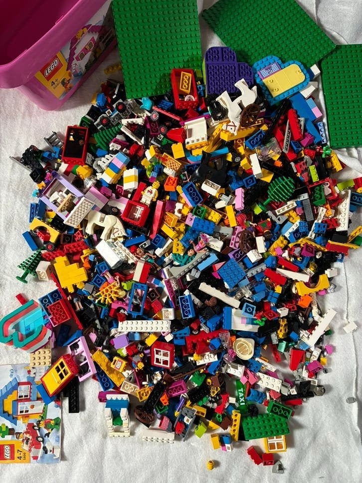 Bak met LEGO, Ophalen, Zo goed als nieuw