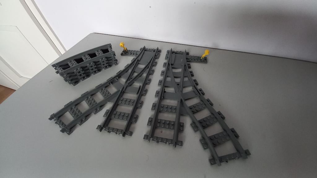 lego city train 7895 trein rails onderdelen Switching Tracks, City, Lego, Ophalen of Verzenden, Zo goed als nieuw