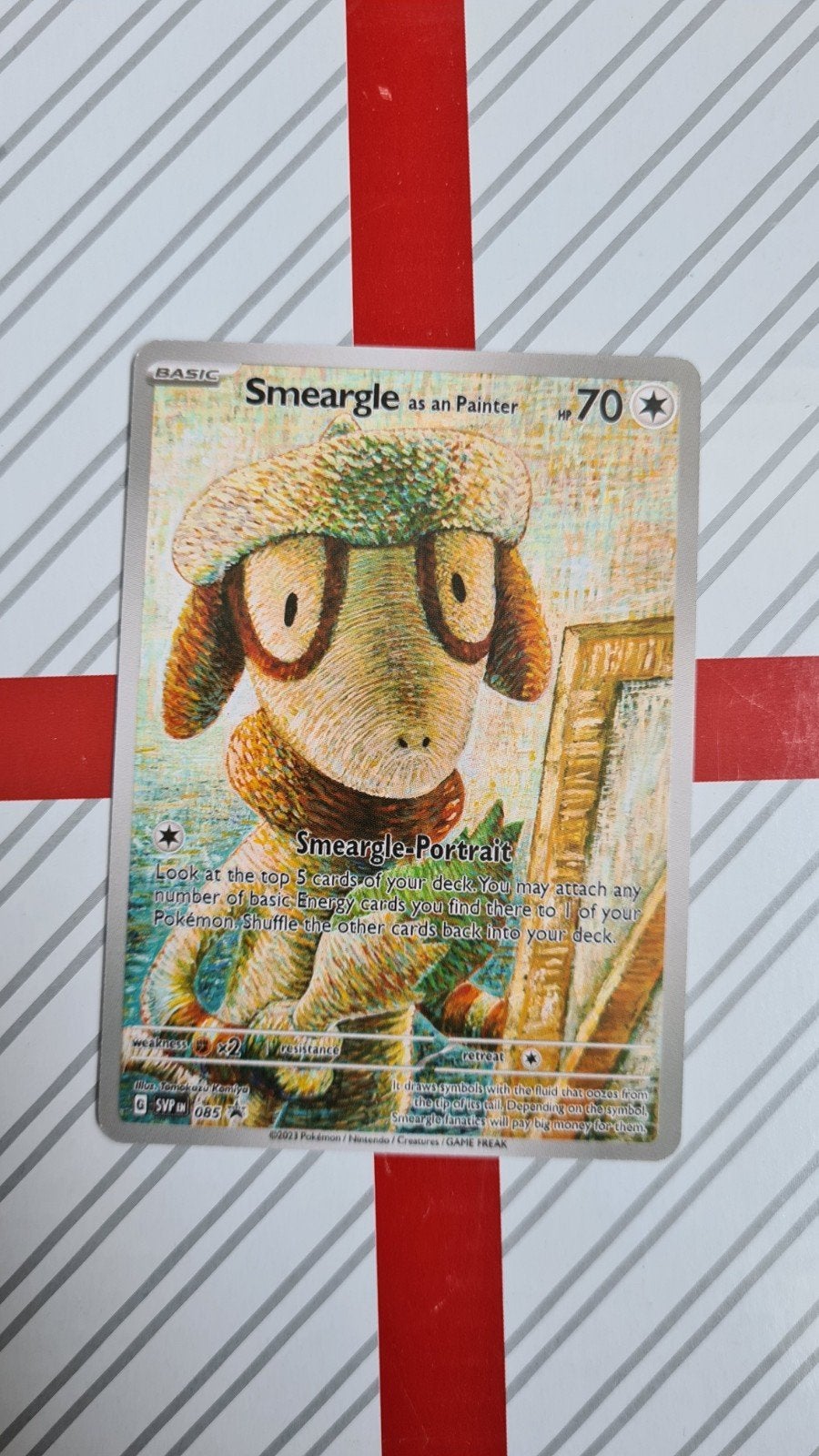 Smeargle as an Painter Pokémon Kaart custom van gogh, Ophalen of Verzenden, Zo goed als nieuw, Losse kaart