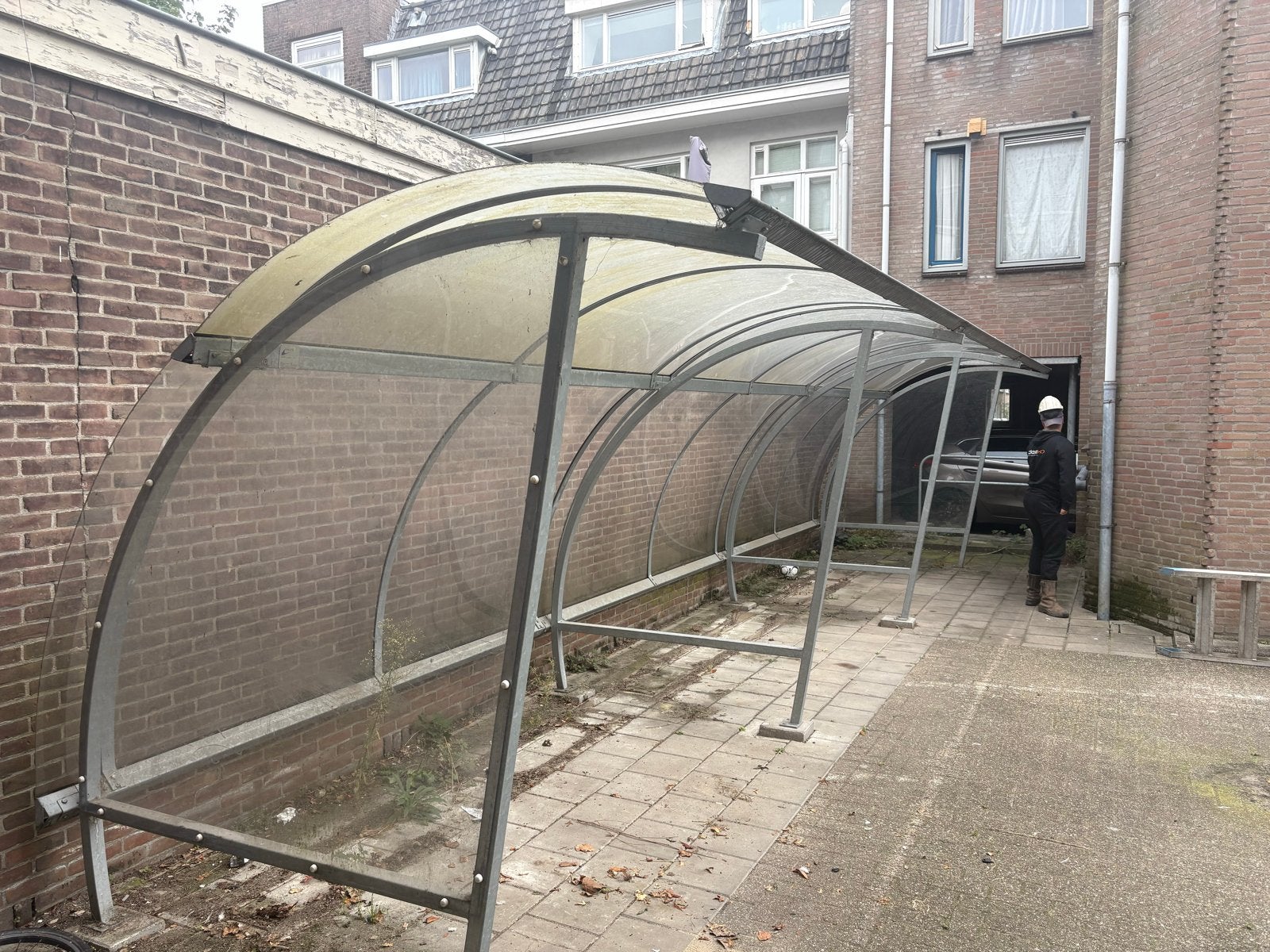 Ruime Fietsenstalling 900x250cm met 3 vakken, Tuin en Terras, Ophalen, Gebruikt