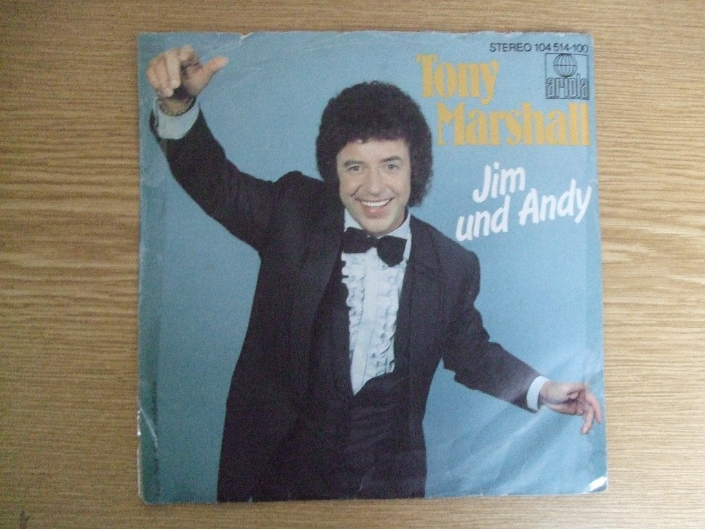 TONY MARSHALL     JIM UND ANDY / EINE WELT WIE ZUM TRAUMEN, 7 inch, Ophalen of Verzenden, Zo goed als nieuw, Pop