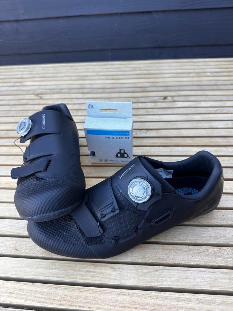 Shimano RC502 raceschoenen met SPD-SL schoenplaatjes, Heren, Schoenen, Overige maten, Ophalen of Verzenden