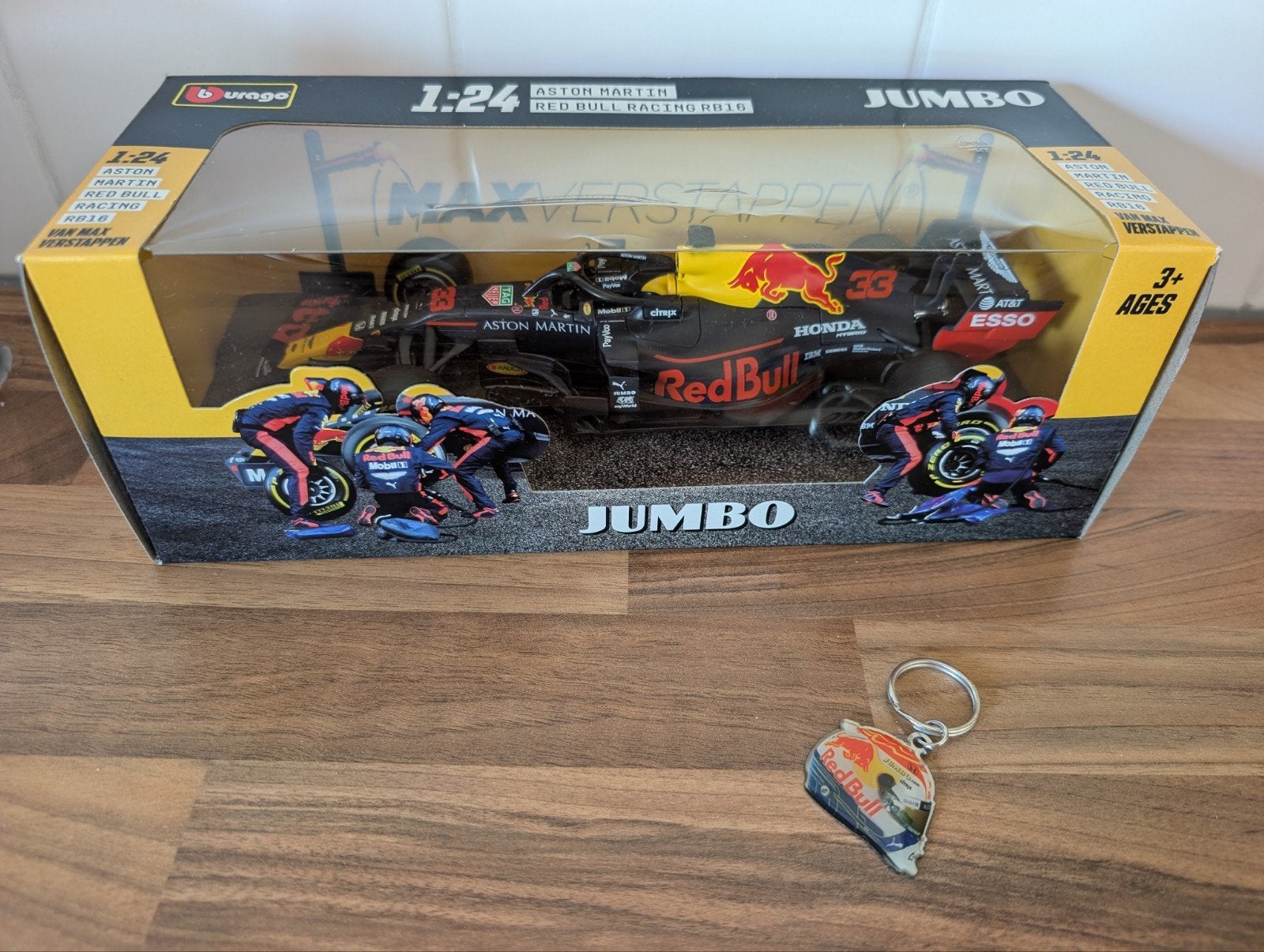 Max Verstappen Raceauto Model 1:24 Jumbo Collectors Item, Ophalen of Verzenden, Nieuw, Auto, Overige merken