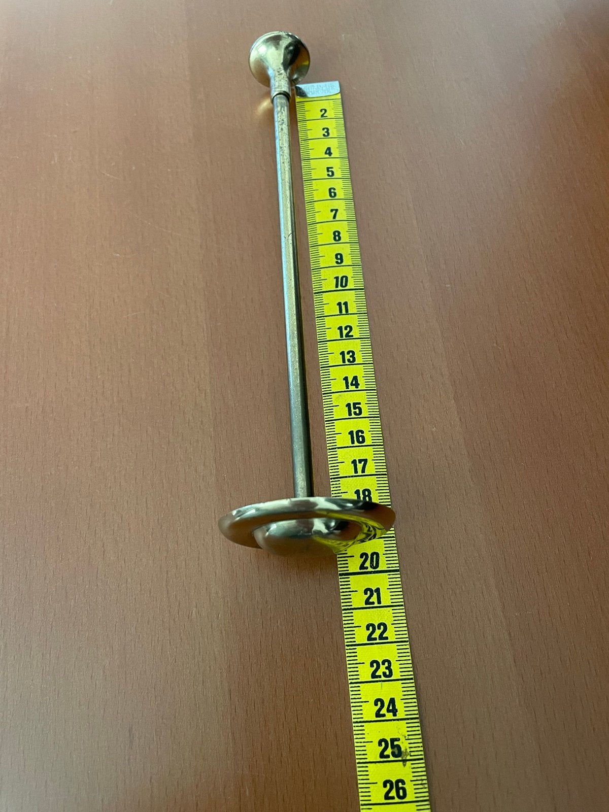 Messing gordijn embrasse haak 19 cm lang, Antiek en Kunst, Ophalen of Verzenden, Koper