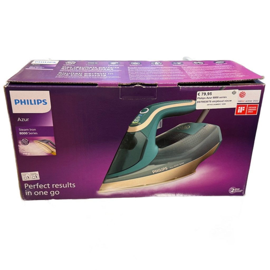 Philips Azur 8000 series DST8030/70 strijkbout nieuw, Philips, Zo goed als nieuw, Support@philips.com, Philips Center
Amstelplein 2
1096 BC Amsterdam
Netherlands