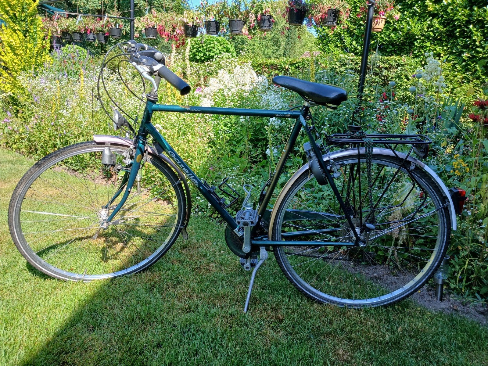 Stationfiets groen, Minder dan 10 versnellingen, Gebruikt, 57 tot 61 cm, Ophalen