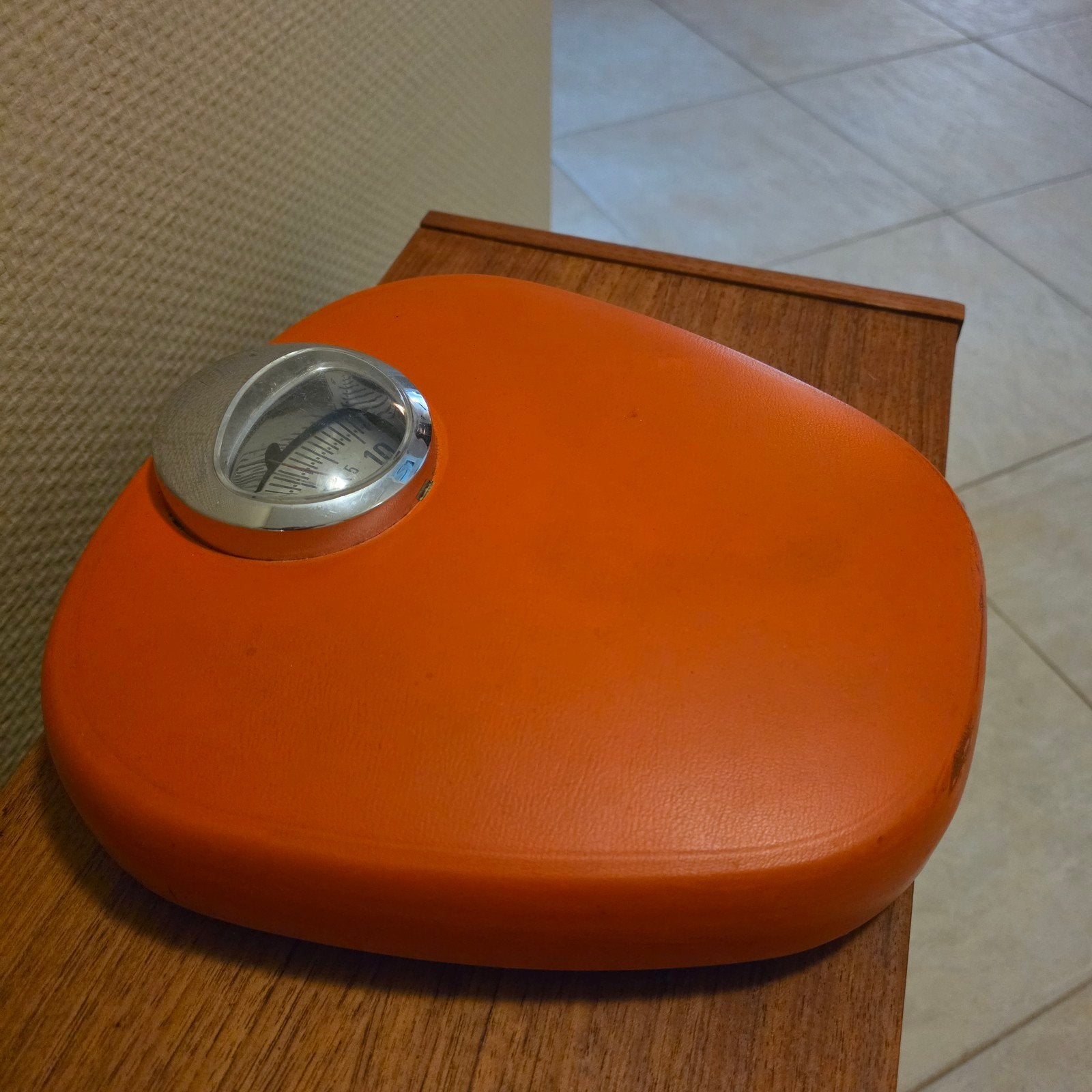 Vintage Krups Personenweegschaal Oranje Jaren 70 Skai, Witgoed en Apparatuur, Ophalen of Verzenden, Gebruikt, Personenweegschaal