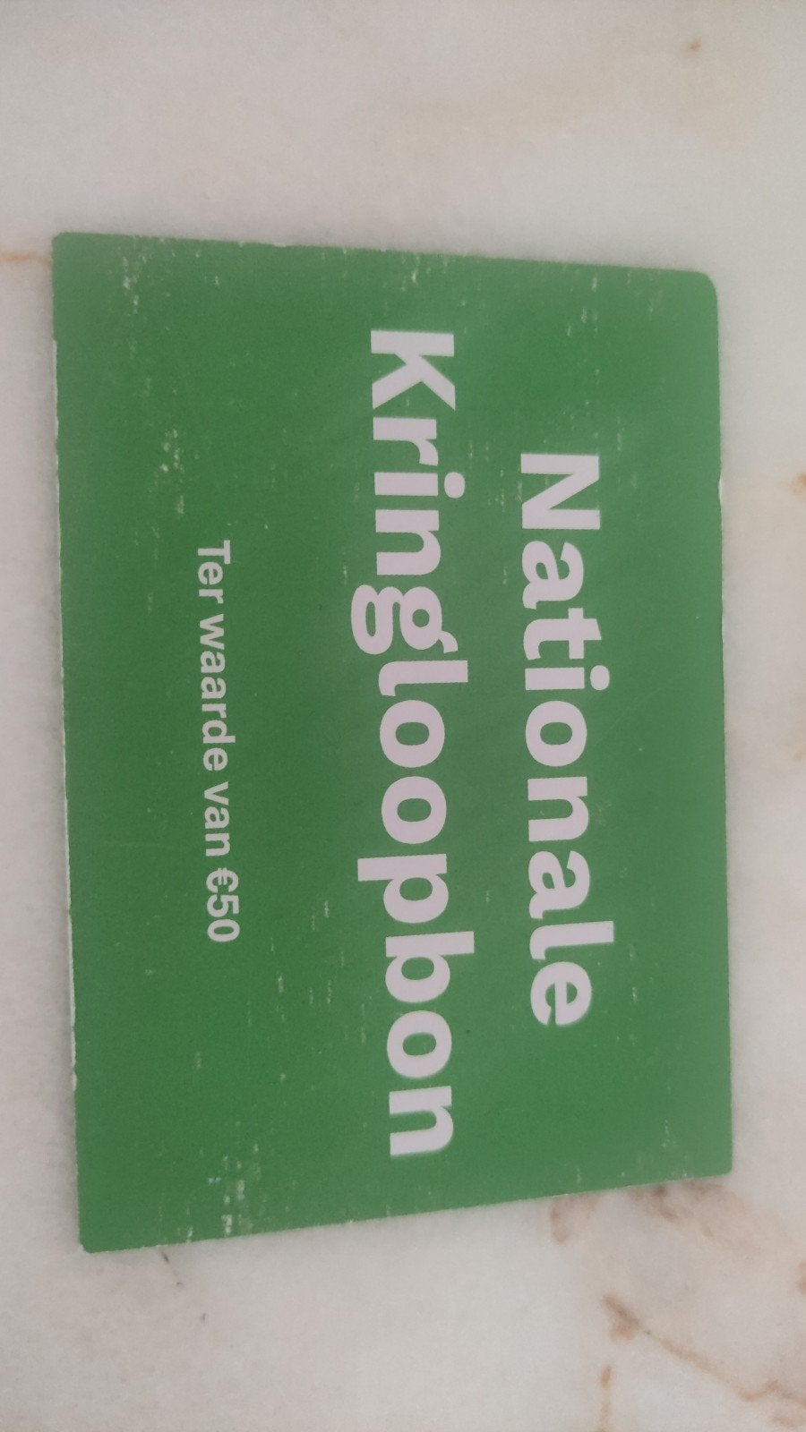 3x Nationale Kringloopbon t.w.v. €50 (Totaal €150)