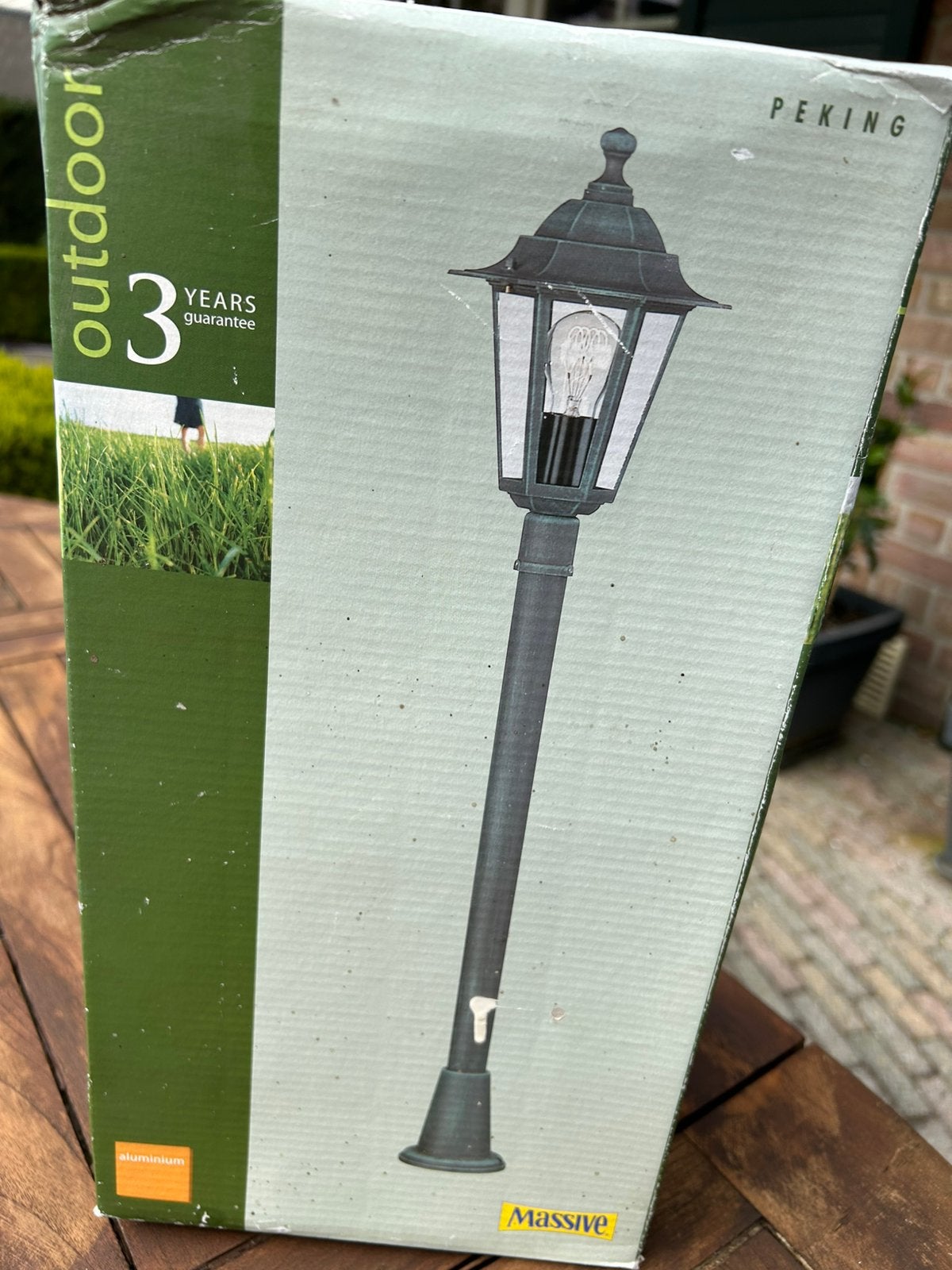 Nieuw in verpakking tuinlantaarn‼️, Tuin en Terras, Minder dan 50 watt, Staande lamp, Aluminium, Ophalen of Verzenden