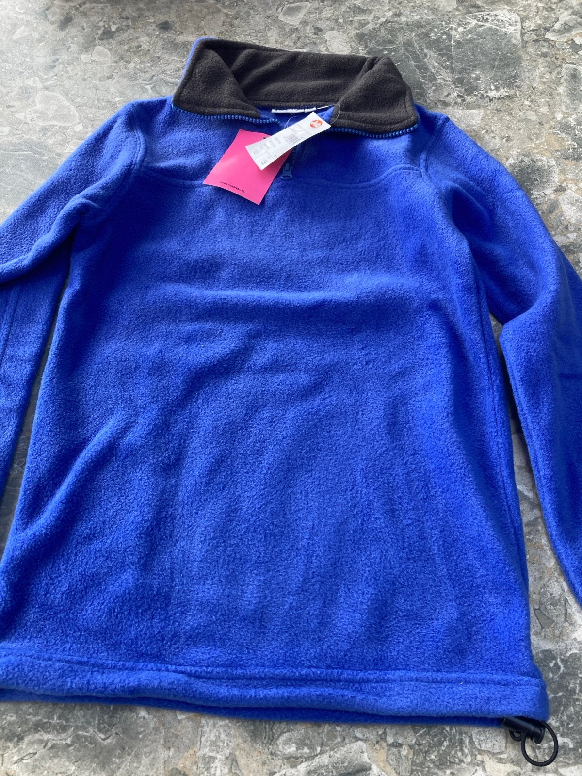 Nieuwe blauwe fleece trui van Percival, maat 152, Ophalen of Verzenden, Nieuw, Jongen of Meisje, Trui of Vest