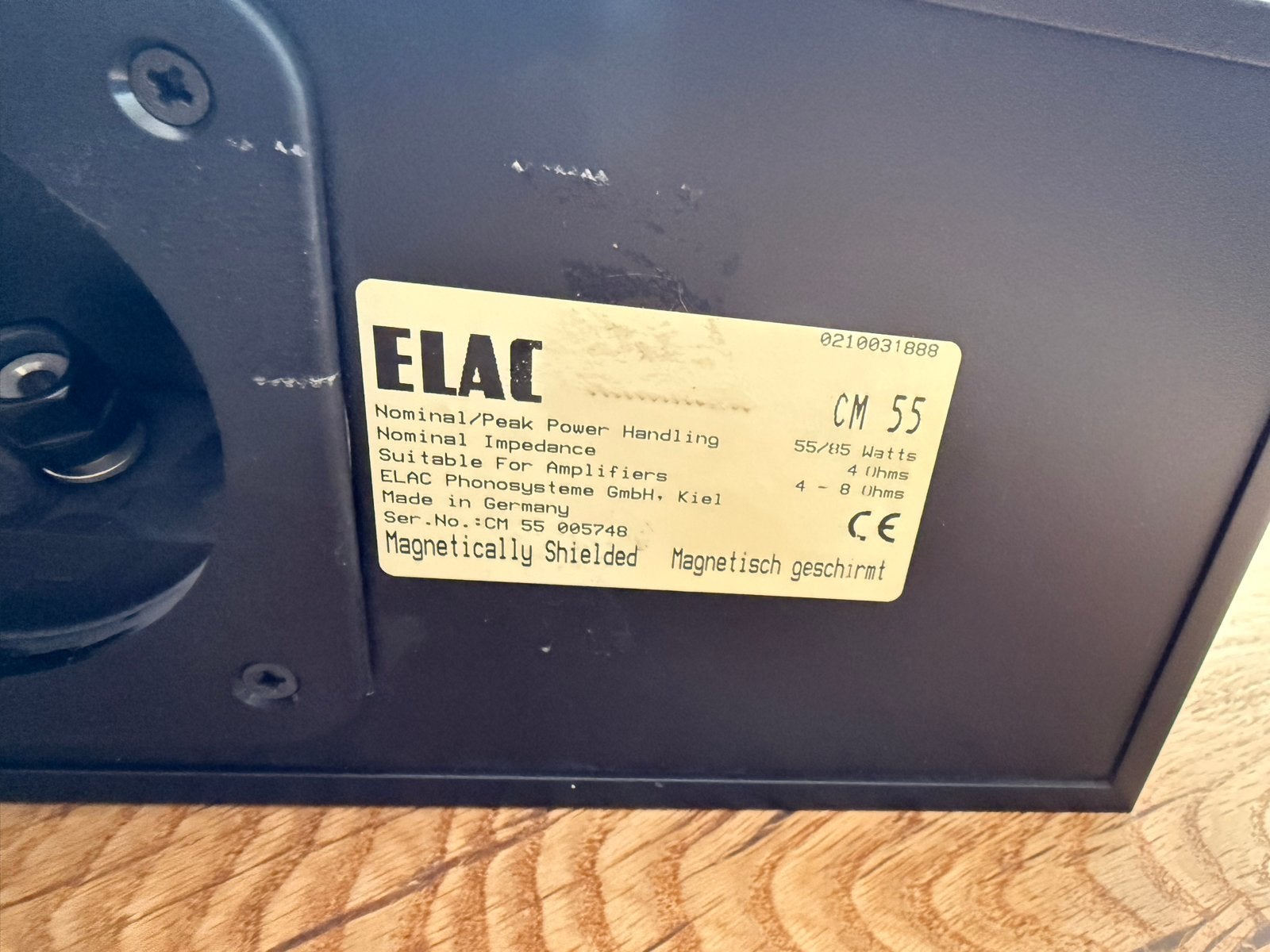Set of ELAC CM 55 en M Sat 35 Speakers, Gebruikt, Geschikt voor surround/home cinema, Center speaker, Minder dan 60 watt