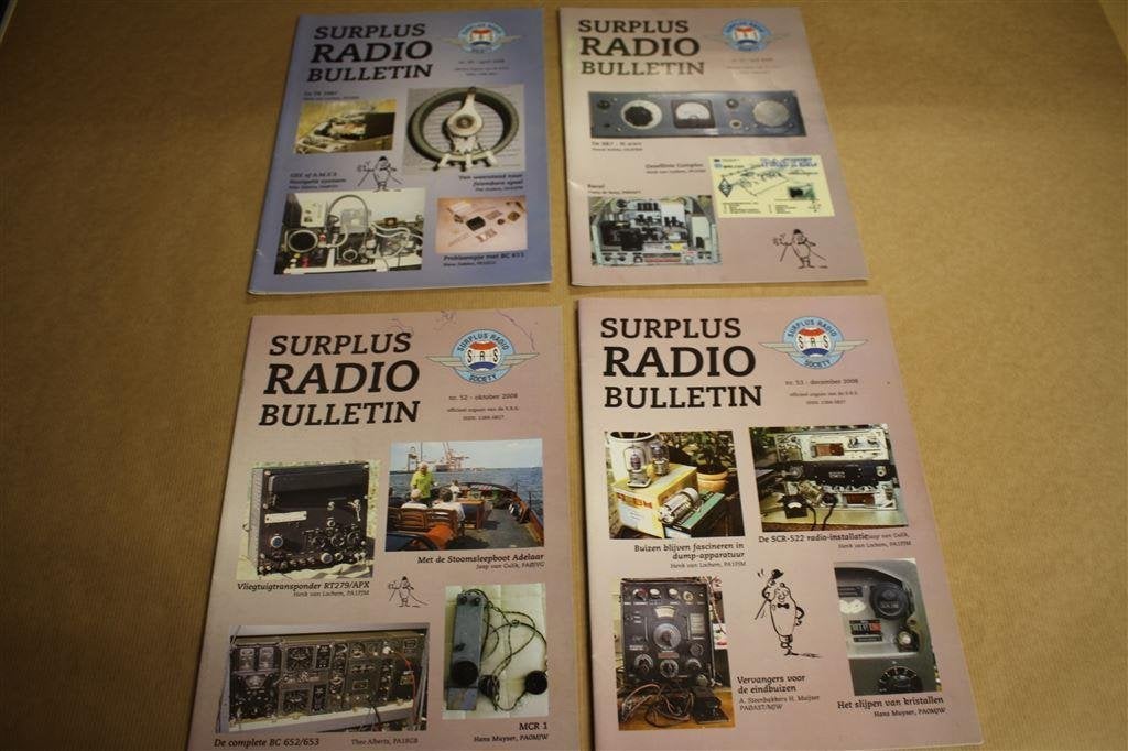 Surplus Radio Bulletin - Nrs. 50 t/m 53 - 2008 !!, Boeken, Ophalen of Verzenden, Zo goed als nieuw, Elektrotechniek