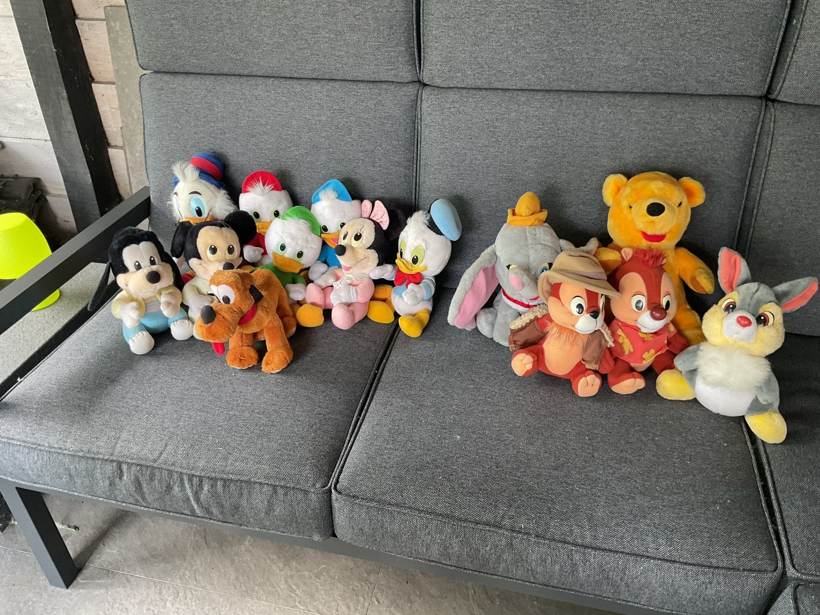 Grote collectie Disney knuffels - Mickey, Winnie de Poeh & m, Ophalen, Disney, Overige typen, Middelgroot (20 tot 80 cm)