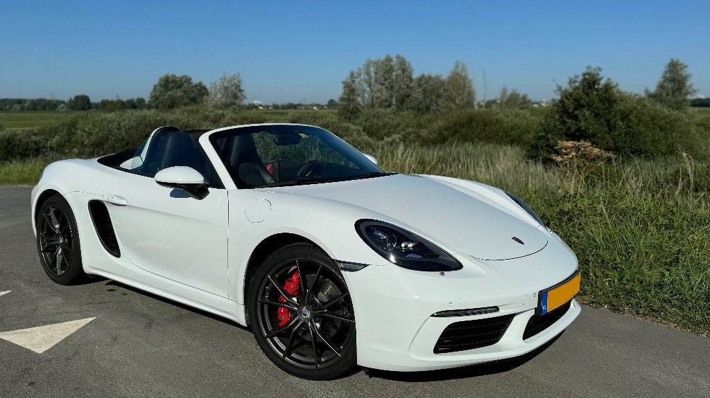Porsche 718 Boxter S 2.5 350PK PDK 2017 Wit Porsche Approved, Auto's, Porsche, Achterwielaandrijving, Zwart, Wit, 350 pk