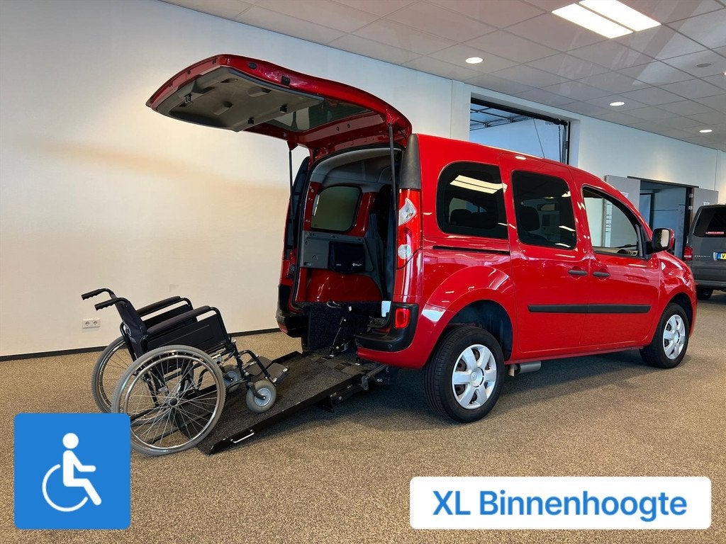 Renault Kangoo Rolstoelauto XXL-Ombouw 150 cm, Auto's, Renault, Voorwielaandrijving, 12 maanden, Gebruikt, Zwart