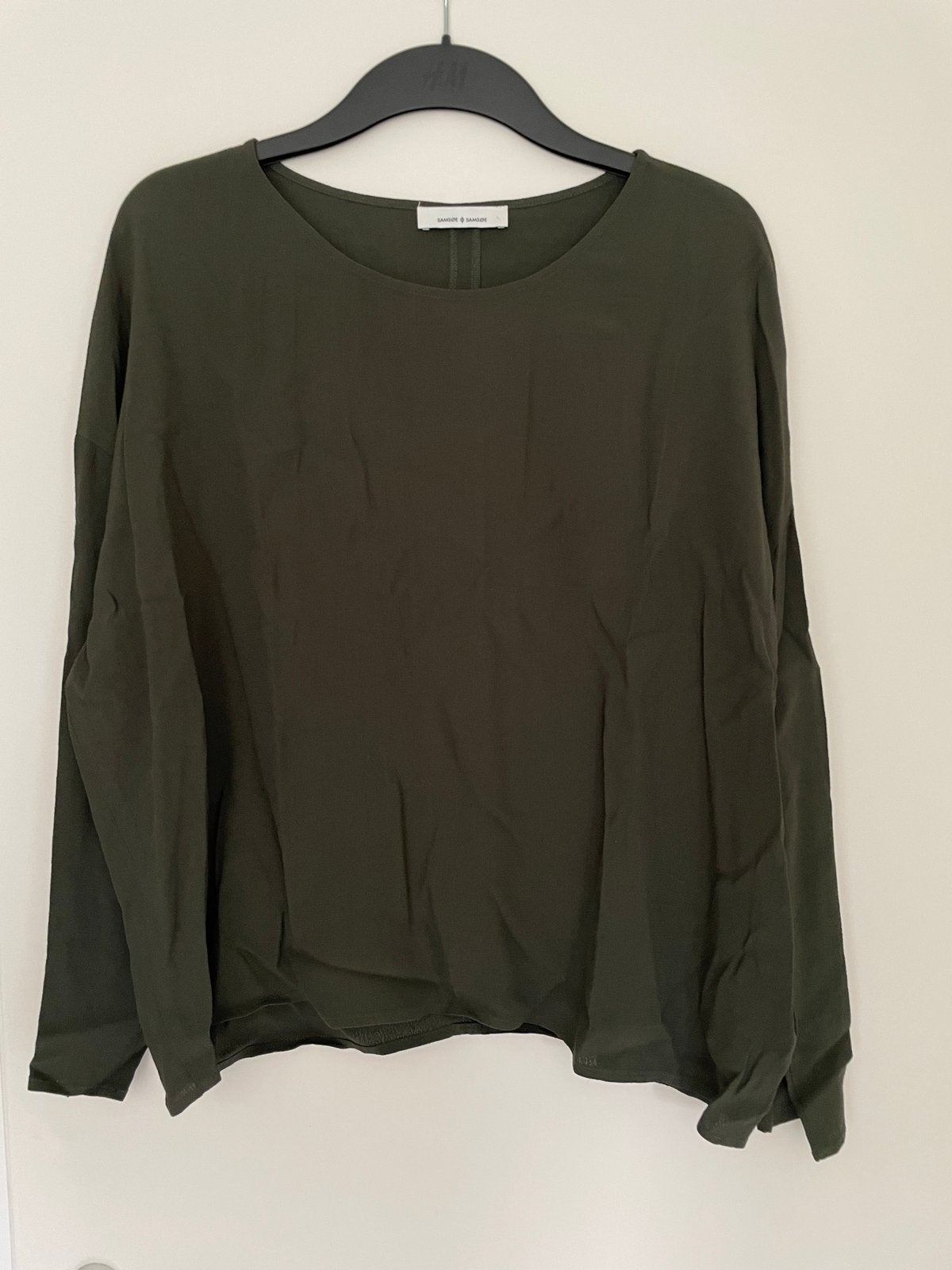 Prachtige groene top van samsoe samsoe maat m, Kleding | Dames, Maat 38/40 (M), Ophalen of Verzenden, Zo goed als nieuw, Lange mouw