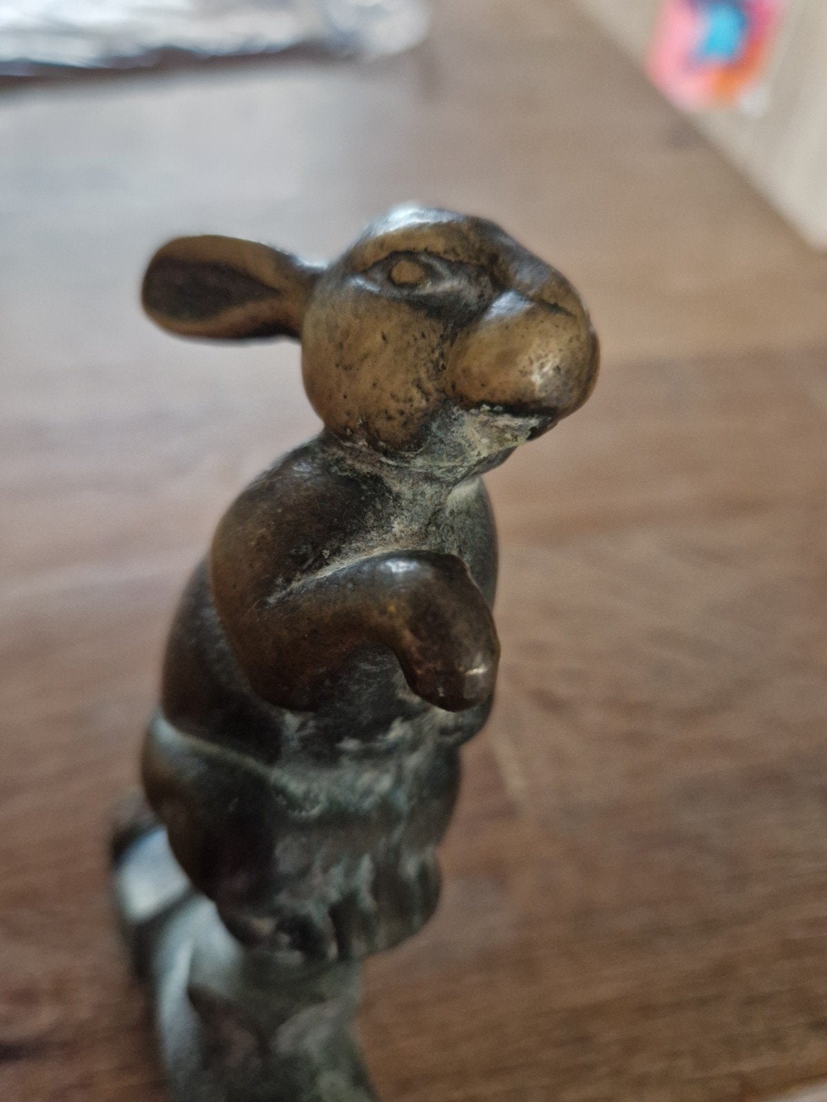 Unieke Konijn Kraan - Brons, Antiek en Kunst, Ophalen of Verzenden, Brons
