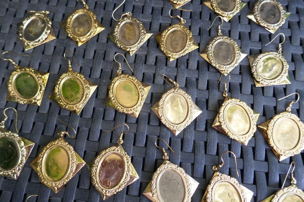 Oorbellen 24 paar om  verder af te werken, Overige materialen, Hangers, Verzenden, Nieuw