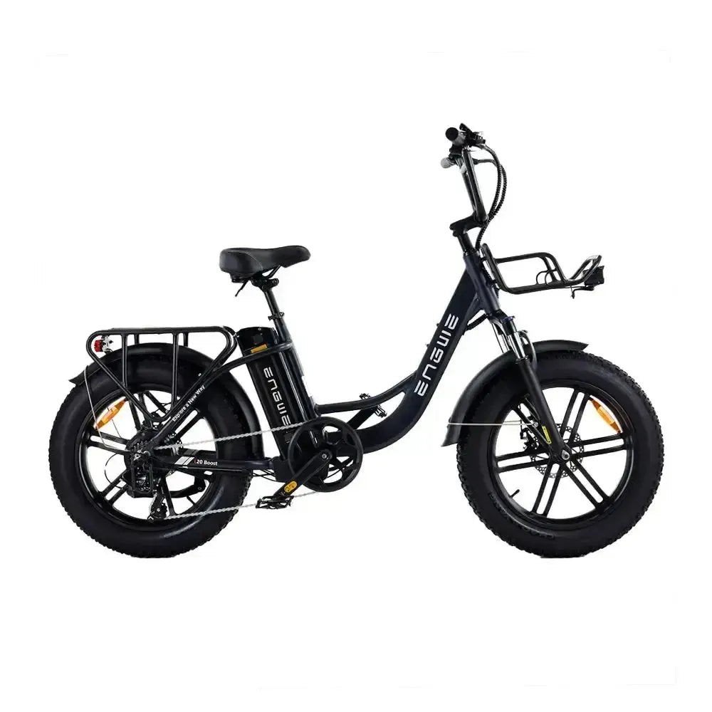 2025 Engwe elektrische fatbike zwart - Zo goed als nieuw, Fietsen en Brommers, (Extra) lage instap, Zo goed als nieuw, Minder dan 47 cm