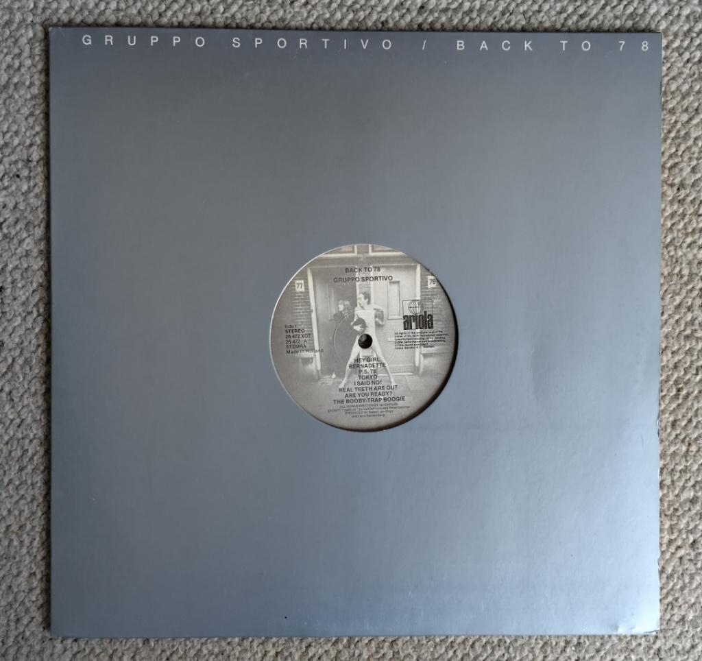 Gruppo Sportivo – Back To 78 15 nrs LP 1978 ZGAN, Cd's en Dvd's, Vinyl | Rock, Ophalen of Verzenden, Inclusief binnenhoes, 12 inch