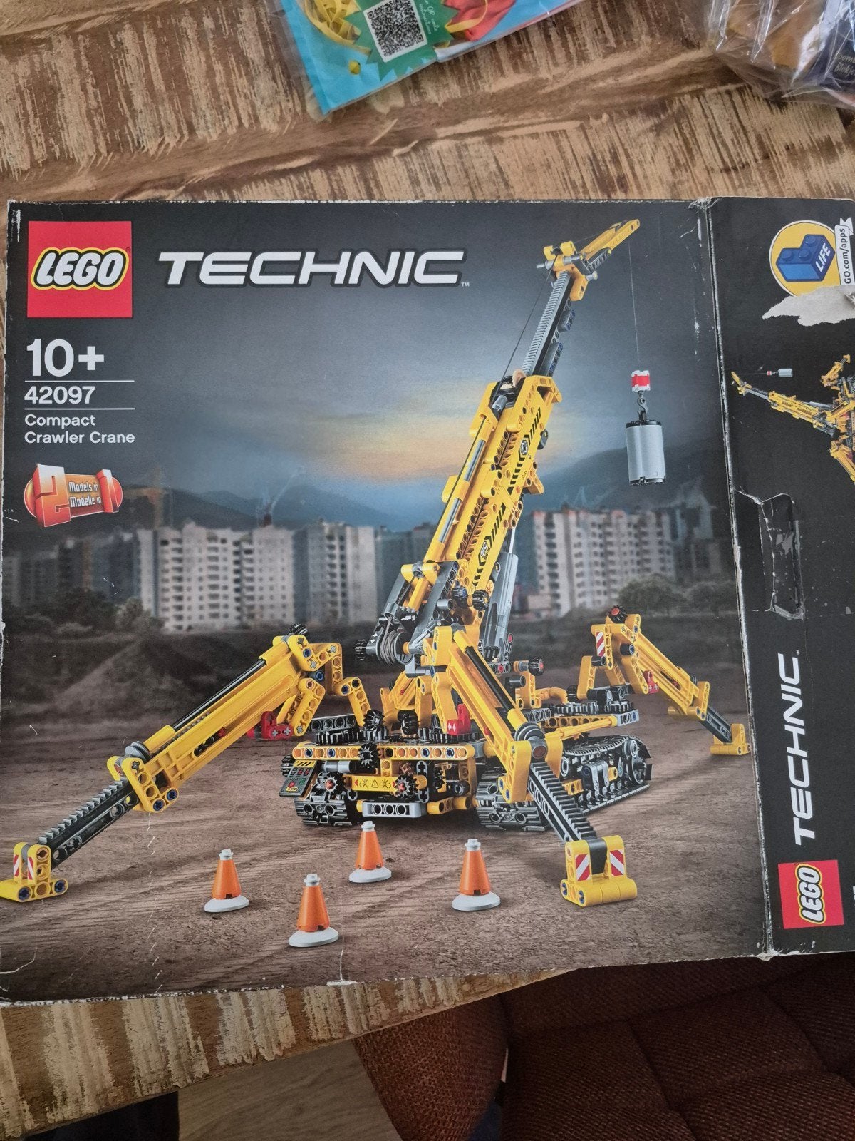 Lego Technic 42097 Rups Hijskraan - Compleet met doos en boe, Ophalen of Verzenden, Zo goed als nieuw