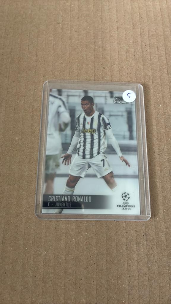 Topps cl card Cristiano Ronaldo, Ophalen of Verzenden, Zo goed als nieuw, Plaatje
